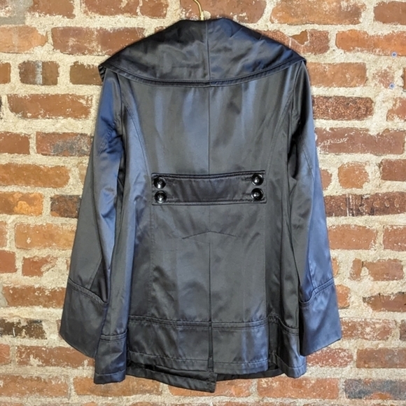 apt. 9 Large Shiny Gray Peacoat - Picture 4 of 11
